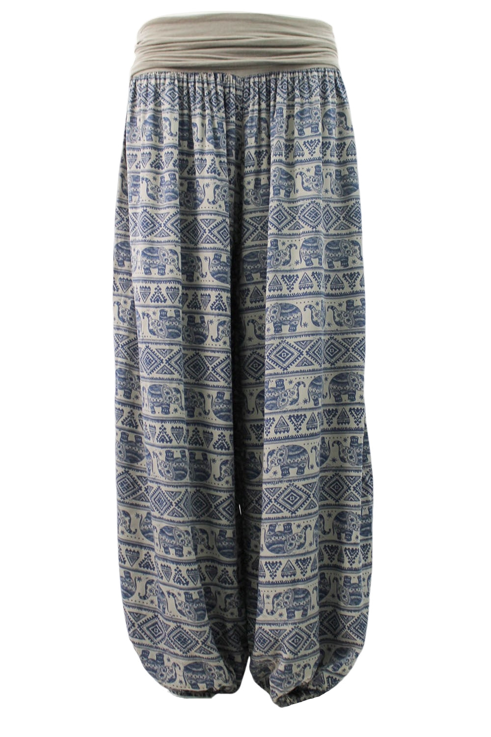 Harem Trousers with Elephants print