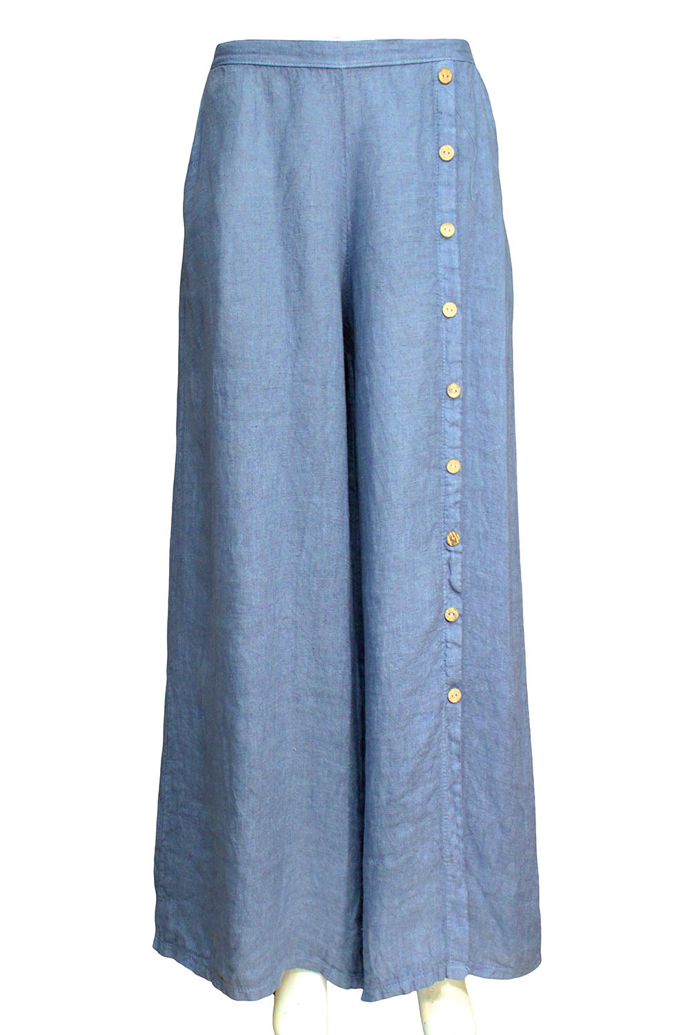 Wide leg Button Details loose trousers