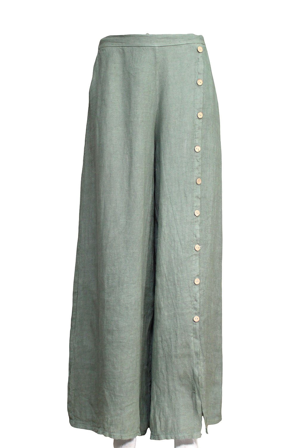 Wide leg Button Details loose trousers