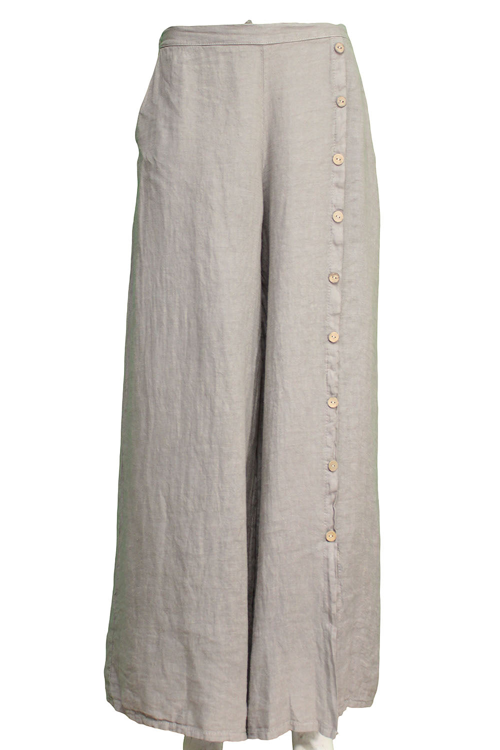 Wide leg Button Details loose trousers