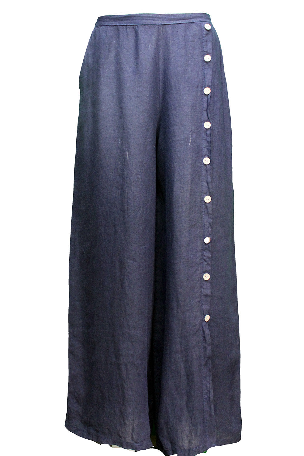 Wide leg Button Details loose trousers